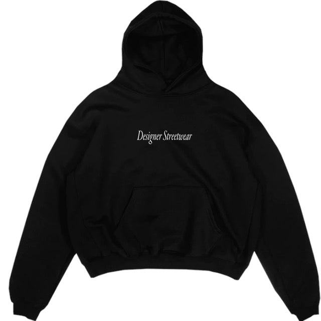 Designer Streetwear Hoodie Black